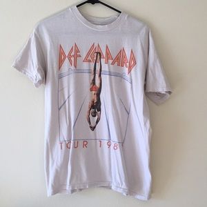 Brandy Melville Def Leppard Band T Shirt